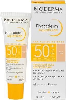 Produktbild Bioderma Hip $, Photoderm Aquafluide SPF 50 + Ultralekki Fluid skin light shade 40 ml - long shelf li (Sonnencreme, SPF 50, 40 ml)
