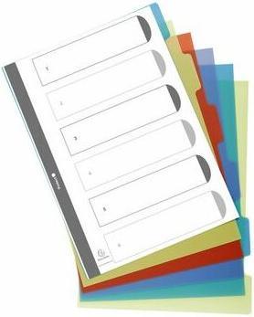 Image du produit Exacompta Intercalaires poplypropylène recyclé Forever® 12 positions - A4 - Couleurs assorties