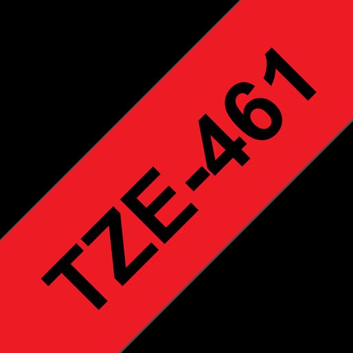 Actual product image Brother P-touch ribbon TZe-461, TZ ribbon (3.60 cm, Red)