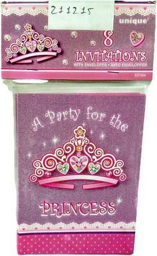 Image du produit Unique Party - Invitations PRINCESS (8 pcs)