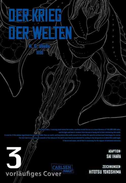 Produktbild H.G. Wells - Der Krieg der Welten 3 (Deutsch, H. G. Wells, Hitotsu Yokoshima, Gandalf Bartholomäus, Sai Ihara, 2022)