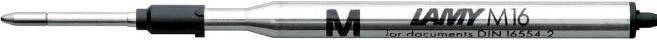 Produktbild Lamy Kugelschreibermine M16, dokumentenecht, Strichstärke B 0,8 mm oder Strichstärke M 0,6 mm, bl... (Ersatzmine, Schwarz, 0.60 mm)