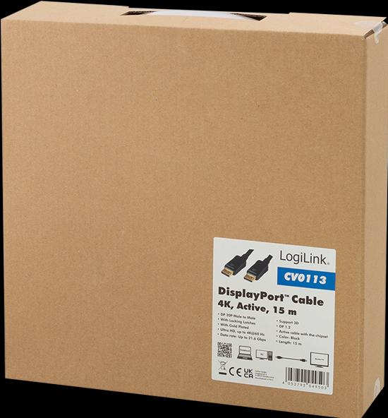 Actual product image LogiLink DisplayPort — DisplayPort (15 m, DisplayPort)