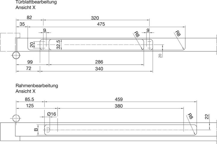 Produktbild Geze Türschliesser integriert BOXER 2V, EN 2-4, Standard, silberfärbig (Indoor)