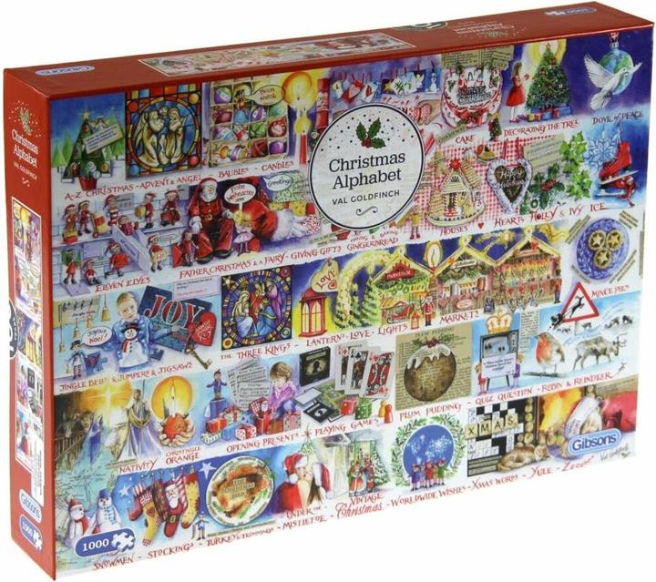 Actual product image Gibsons G7104 Puzzle 1000 pcs. Christmas Alphabet (1000 pieces)