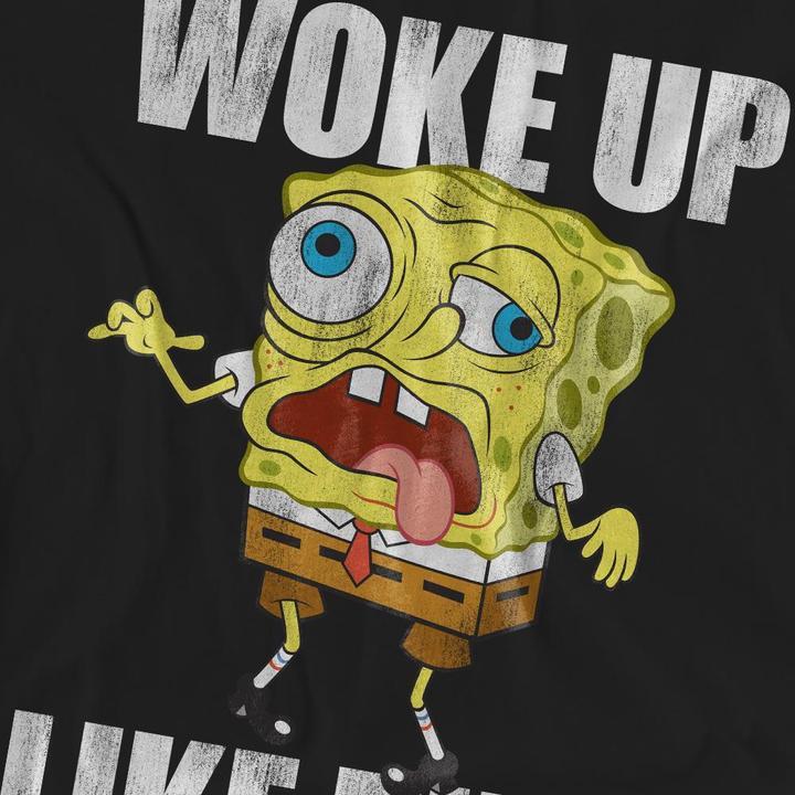 Produktbild Spongebob Squarepants Woke Up Like This Meme TShirt (XXL)