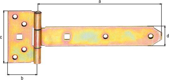 Immagine prodotto Alberts Erpice trasversale tipo 124 leggero, 200 x 33 mm zincato, strato spesso passivato (10 pz.)
