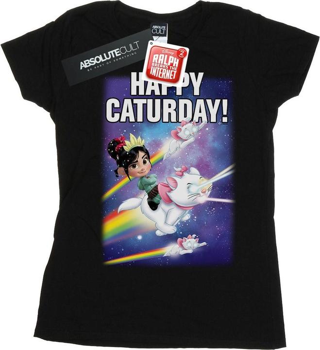 Immagine prodotto Disney Wreck It Ralph Happy Caturday Maglietta Donna (M)