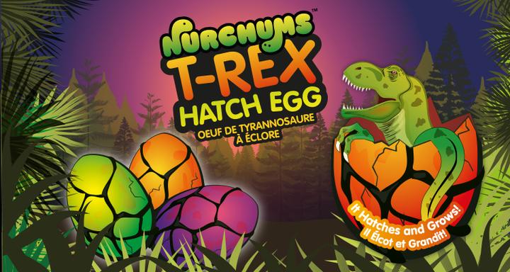 Actual product image Roost Large T-Rex Hatching Eggs NV273 orange