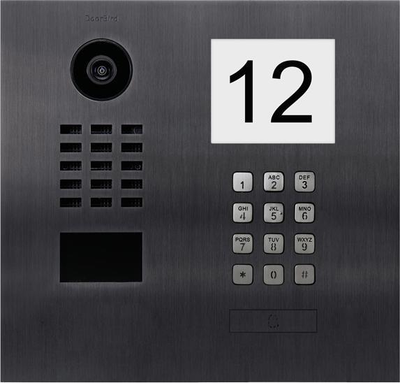 Immagine prodotto Doorbird D2101IKH Videocitofono IP LAN Unità esterna in acciaio inox V2A (spazzolato), look titanio (Ethernet)
