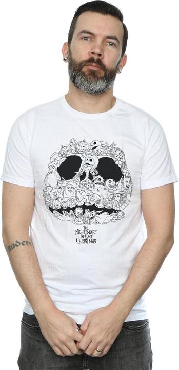 Immagine prodotto Disney Nightmare Before Christmas Jack Skellington Jack-O-Lanterns Maglietta Uomo (4XL)