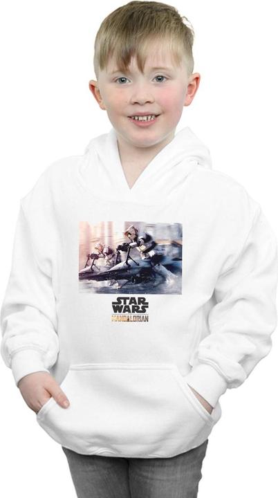 Actual product image Star Wars Boys The Mandalorian Scout Troopers Hoodie (128)