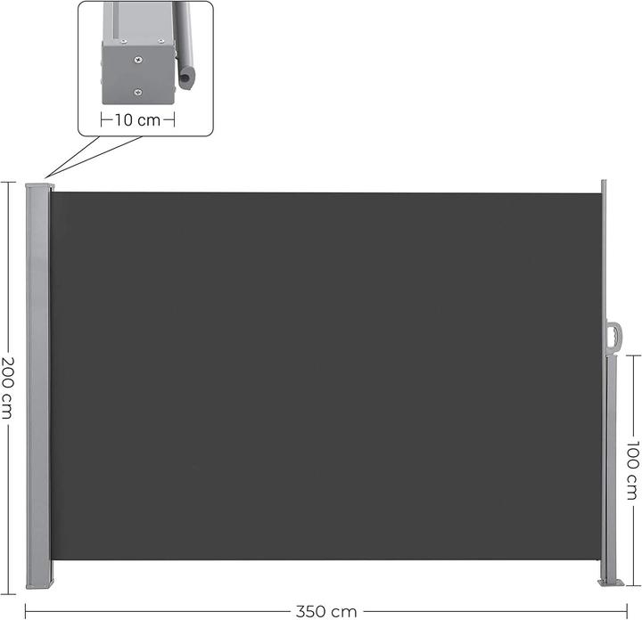 Produktbild Songmics Seitenmarkise (2 m)