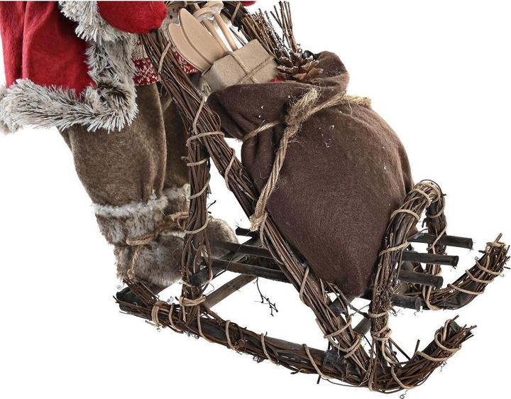 Produktbild DKD Home Decor Deko-Figur Rot Grau Holz Weihnachtsmann 42 x 22 x 48 cm