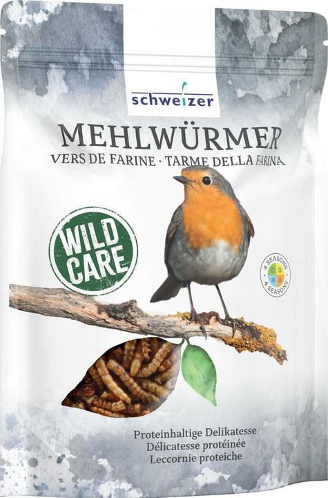 Schweizer Eric Vogelfutter Mehlwürmer, 250 g, Packungsgrösse: 0.25 kg (1 x, 0.25 kg)