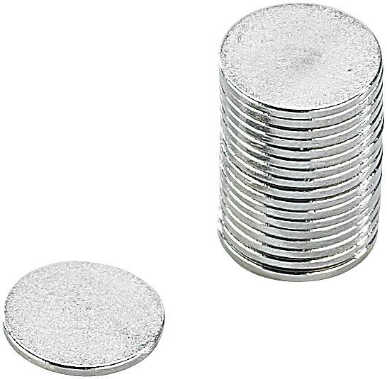 Produktbild Infactory Neodym-Scheibenmagnet N35, winzige 12 x 1 mm, 20er-Pack (20 x)