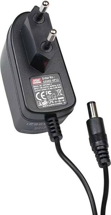 Image du produit MeanWell Alimentation électrique, Euro Plugtop, 15V, 0,4A, 6W