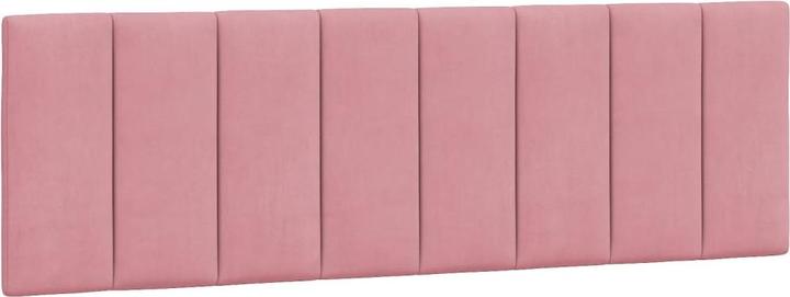 Produktbild VidaXL Bettgestell mit LED Polsterbett Bett Doppelbett Rosa 160x200cm Samt (160 x 200 cm)