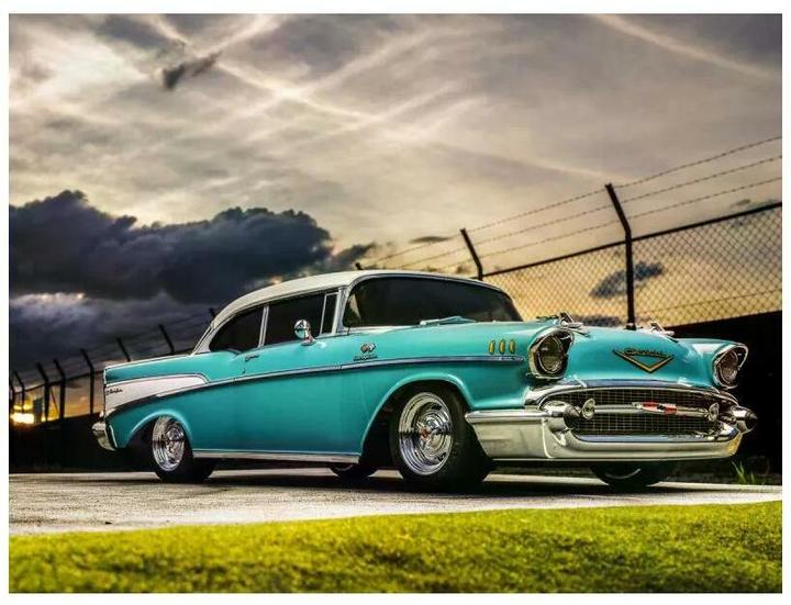 Actual product image Kyosho Production Car Fazer MK2 1957 Chevy Bel Air Coupe 1:10, ARTR (RTR Ready-to-Run)