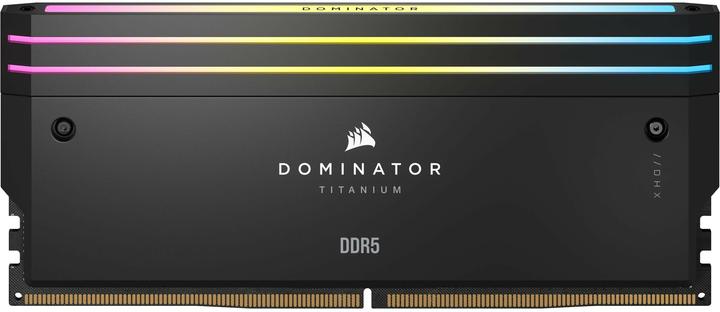Actual product image Corsair DDR5, 6000MT/s 64GB 4x16GB DIMM, Unbuffered, 36-36-36-76, Std PMIC, XMP 3.0, DOMINATOR TITANIUM Blac (4 x 16GB, 6000 MHz, DDR5 RAM, DIMM)