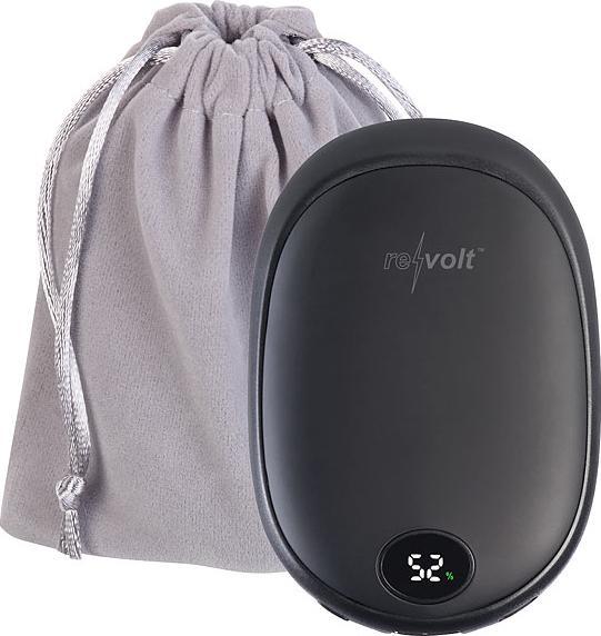 Revolt 2in1-USB-Powerbank & 2-Stufen-Handwärmer