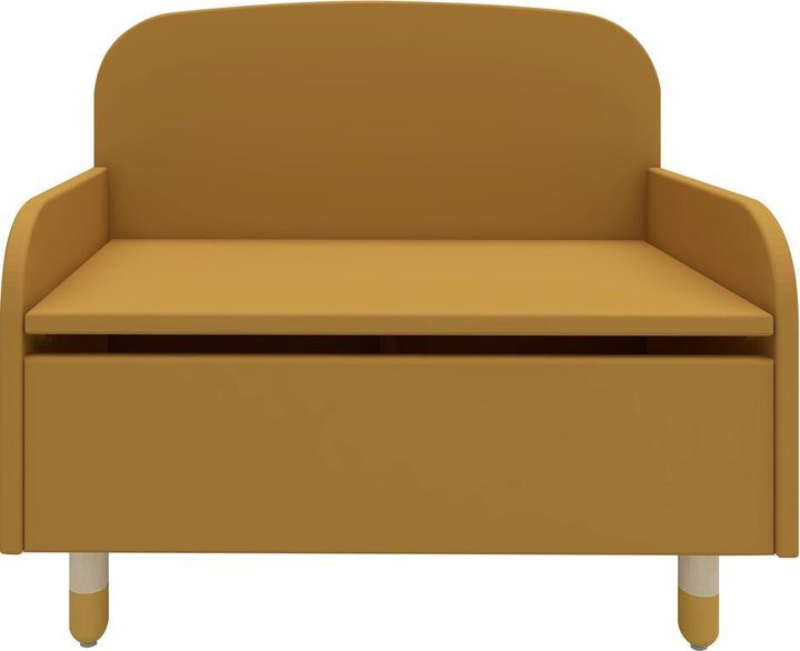 Actual product image Flexa Bench with storage space dots mustard (Child seating group)