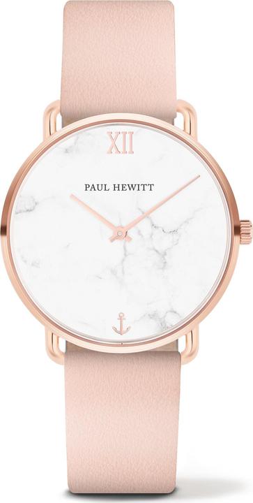 Image du produit Paul Hewitt Miss Ocean Line Marble or rose cuir nude (Montre analogique, 33 mm)