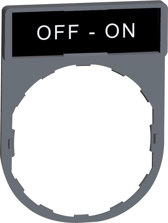 Immagine prodotto Schneider Electric Portaetichette 30x40mm, con etichetta OFF-ON, ZBY2367C0
