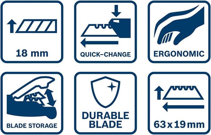 Image du produit Bosch Professional Ensemble de couteaux et de lames (Cutters)