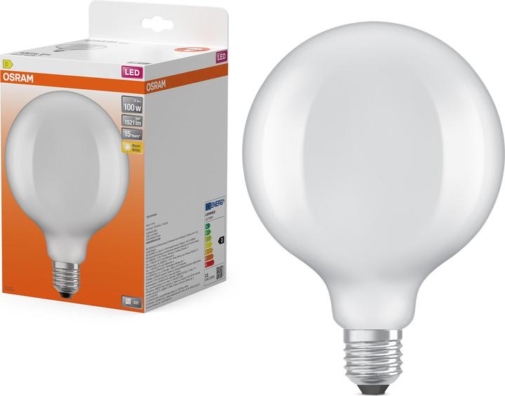 Actual product image Osram Star Classic Globe (E27, 11 W, 1521 lm, 1 x, D)