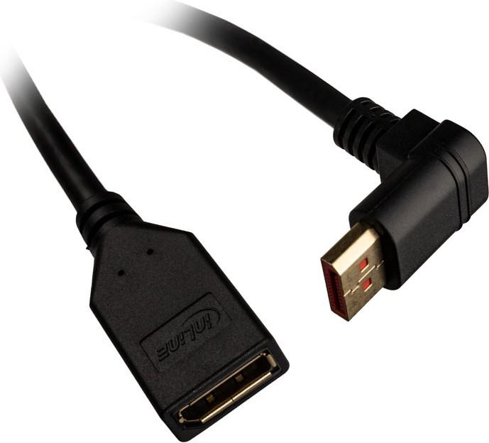 Produktbild InLine DisplayPort 1.4 Adapterkabel ST/BU (0.15 m, DisplayPort)