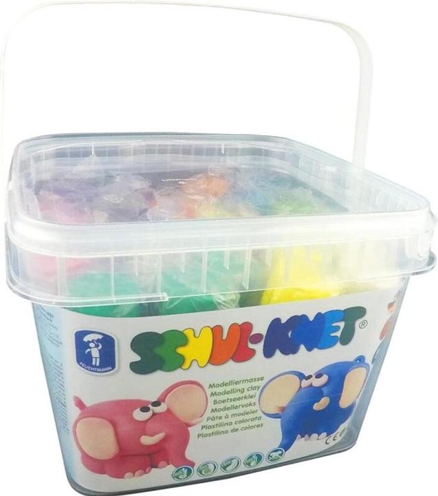 Actual product image Feuchtmann Plasticine SCHULKNET EDU Bucket assorted colours, 1.96 kg