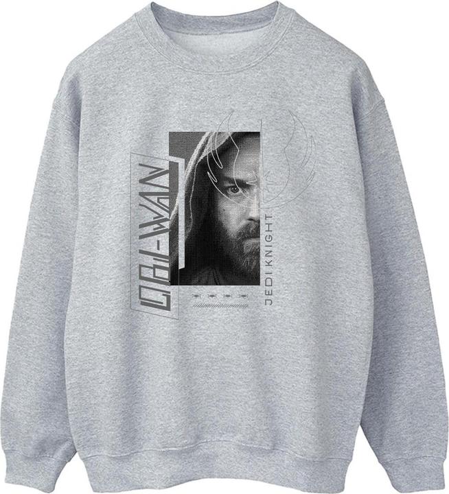 Actual product image Star Wars Mens Obi-Wan Kenobi Jedi SciFi Collage Cotton Sweatshirt (XXL)