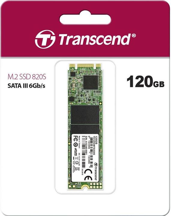 Actual product image Transcend Mts820s (120 GB, M.2 2280)