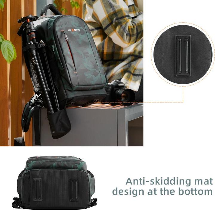 Actual product image K&F Concept Backpack 23L Nature Wander 06 (Camouflage) (Camera shoulder bag, 23 l)
