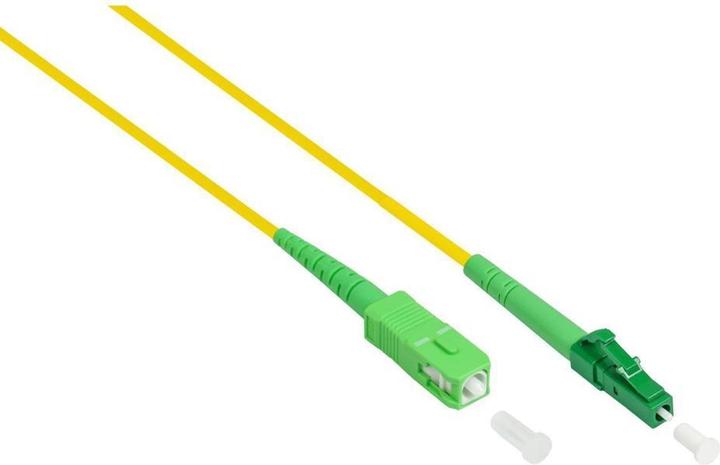 Image du produit Varia SO-38142 - Patchkabel LWL Simplex OS2 (Singlemode, 9125) LC (APC) SC (APC), 7,5m, gelb (7.50 m)