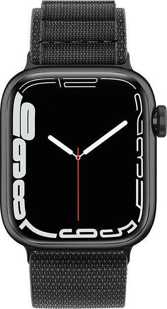 Produktbild Hurtel Strap with Alpine steel buckle for Apple Watch 38/40/41 mm - black (Kunststoff)