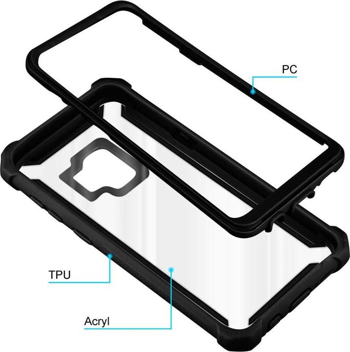 Actual product image Cadorabo Hybrid 2-in-1 Acrylic Cover (Samsung Galaxy S9)