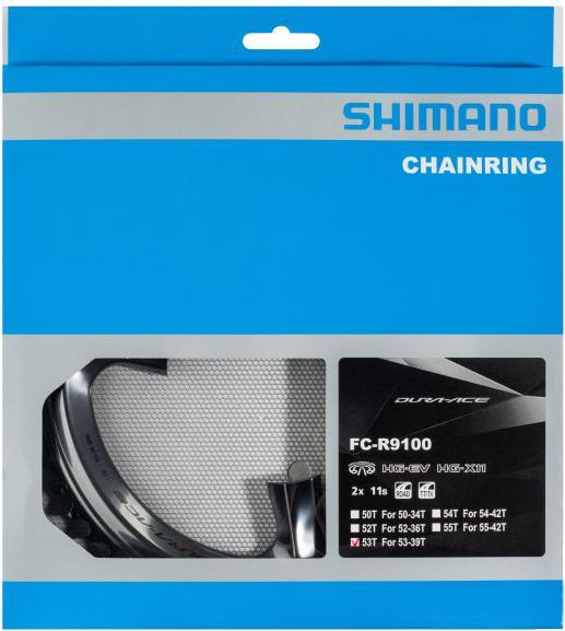 Actual product image Shimano Dura Ace FC-R9100 chainrings (53)