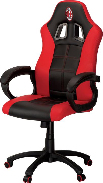 Image du produit Qubick Chaise PC gaming Milan Siège rembourré Noir, Rouge