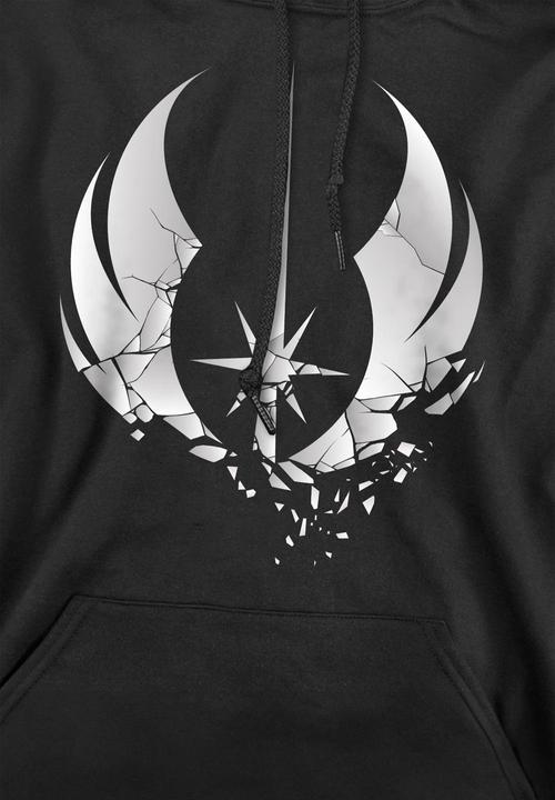 Actual product image Star Wars Mens Jedi Obi Wan Kenobi Shattered Hoodie (XXL)