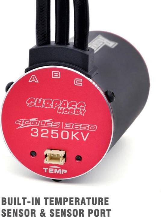 Actual product image Surpass Hobby Rocket V2 supersonic 3650 4 poles 3250 KV