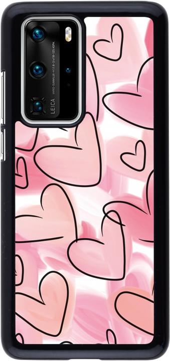 Actual product image PhoneLook Cover Easter 2023 pink hearts (Huawei P40 Pro)
