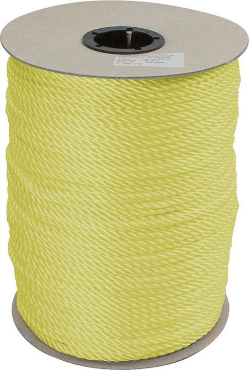 Dönges Fibre rope made of polypropylene, 24 mm, yellow, twisted, impregnated (0.02 m)