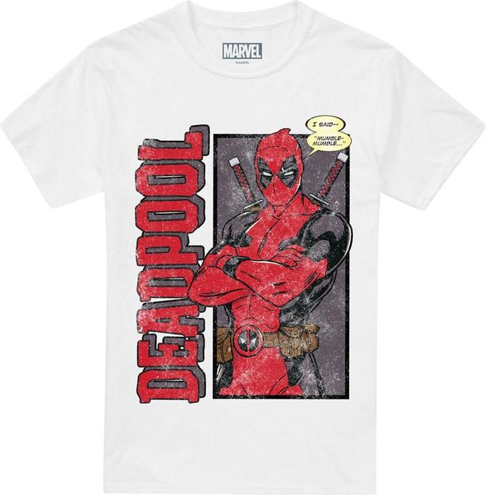 Actual product image Deadpool Mens I Said Mumble T-Shirt (XL)