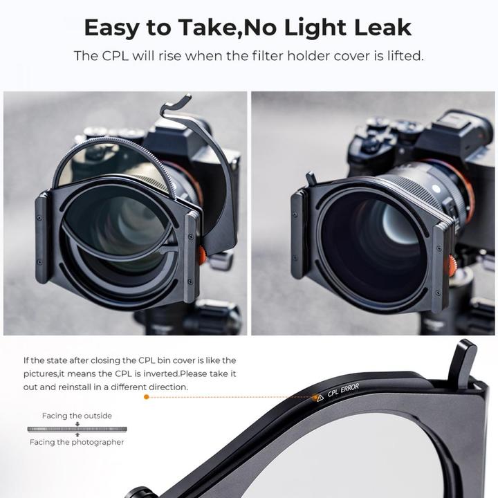 Produktbild K&F Concept Concept X-Pro Square Filter Houder + 95mm CPL