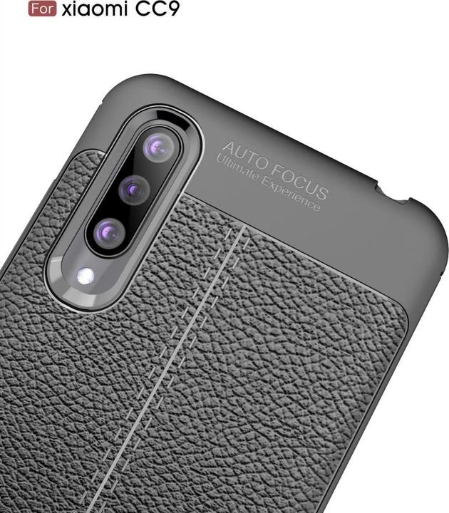 Actual product image Screenguard Xiaomi Mi 9 Lite Case Leather Design TPU Cover (Mi 9 Lite)