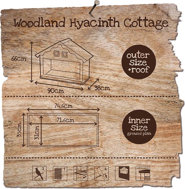 Produktbild EBI Duvo+ Woodland Vogelhaus Hyazinthe Cottage