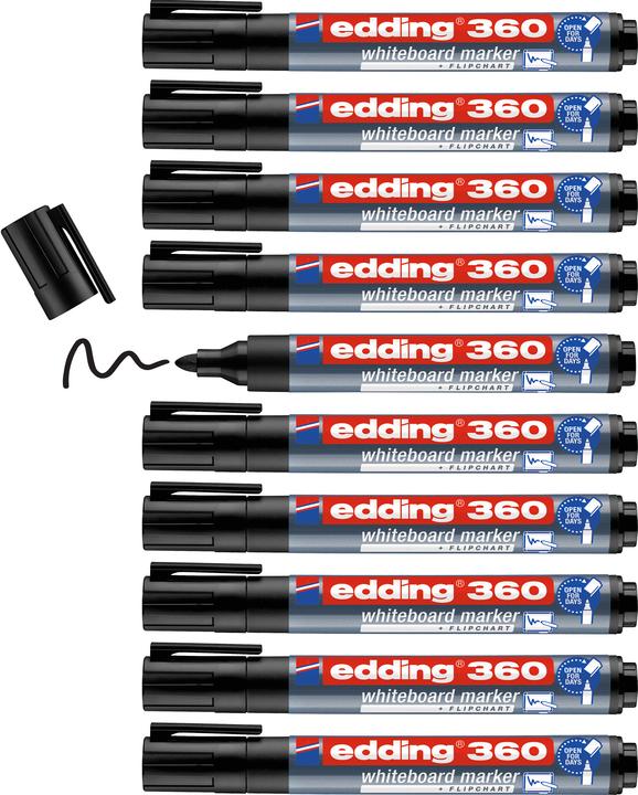 Actual product image Edding Whiteboard markers 360 (Black, 1.50 mm, 1 x)