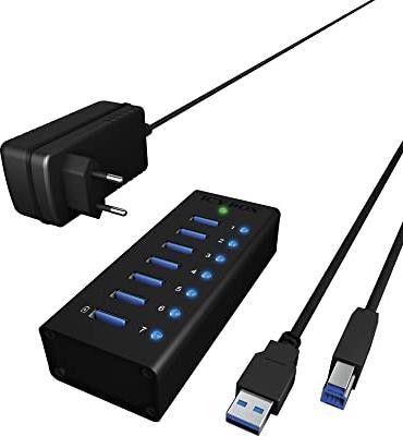 Actual product image Icy Box Ib-Ac618 (USB-B, 7 Ports)
